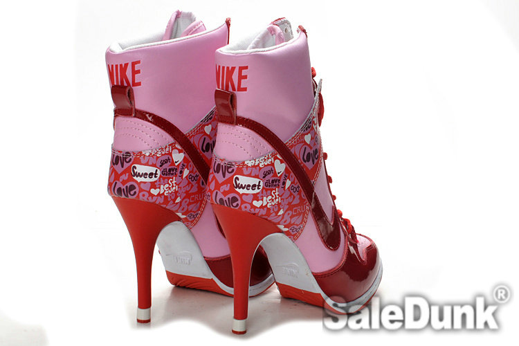 nike high heels pink
