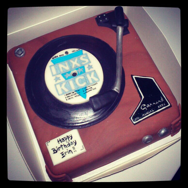 Vinyl Record Player Cake Love Your Cake