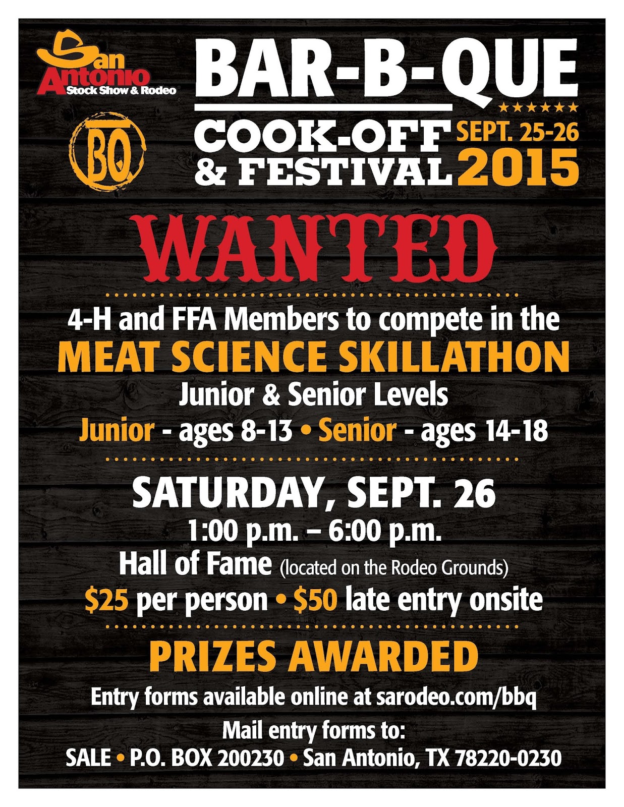 meat science skillathon at san antonio stock show rodeo texas 4 rodeo flyers