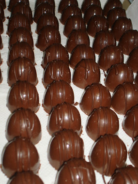 Trufas ao leite ou meio amarga