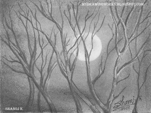 Night - Pencil Drawing || RAINBOW - The Colour of Life