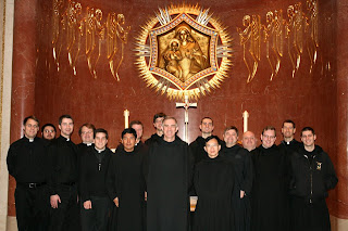monks vincent st archabbey seminarians march saint vocation