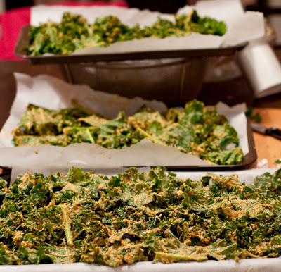Kale Chips Kale Chips before baking