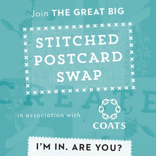 Stitched Postcard Swap