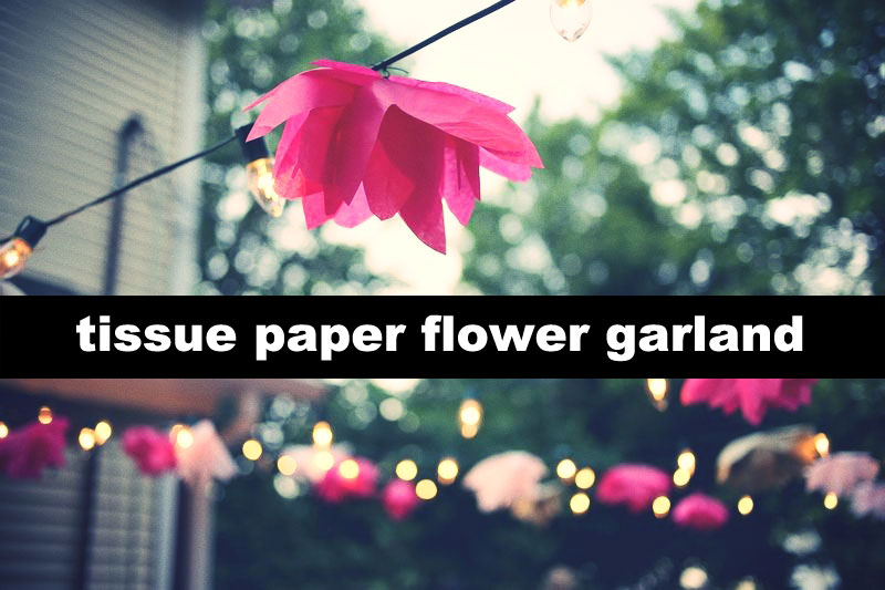 diy tissue paper flower garland trashion helsinki how to make tissue paper flower garland