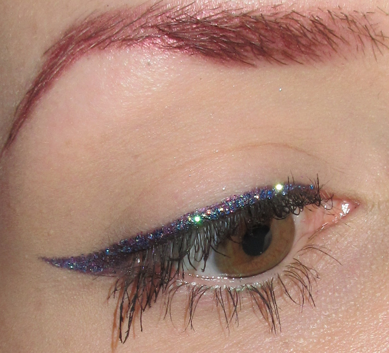 Glitter is my Crack Purple Glitter Eyeliner Makeup Look