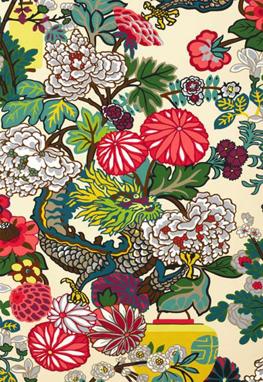 Cush and Nooks Chiang Mai Dragon Wallpaper