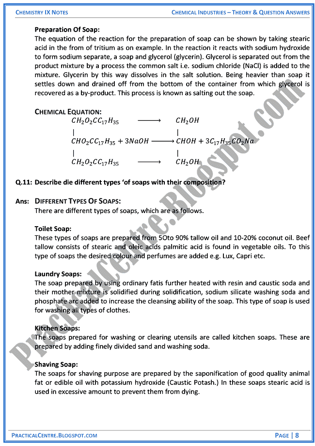 chemical-industries-theory-and-question-answers-chemistry-ix