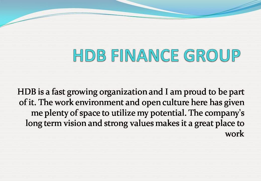 hdb finance