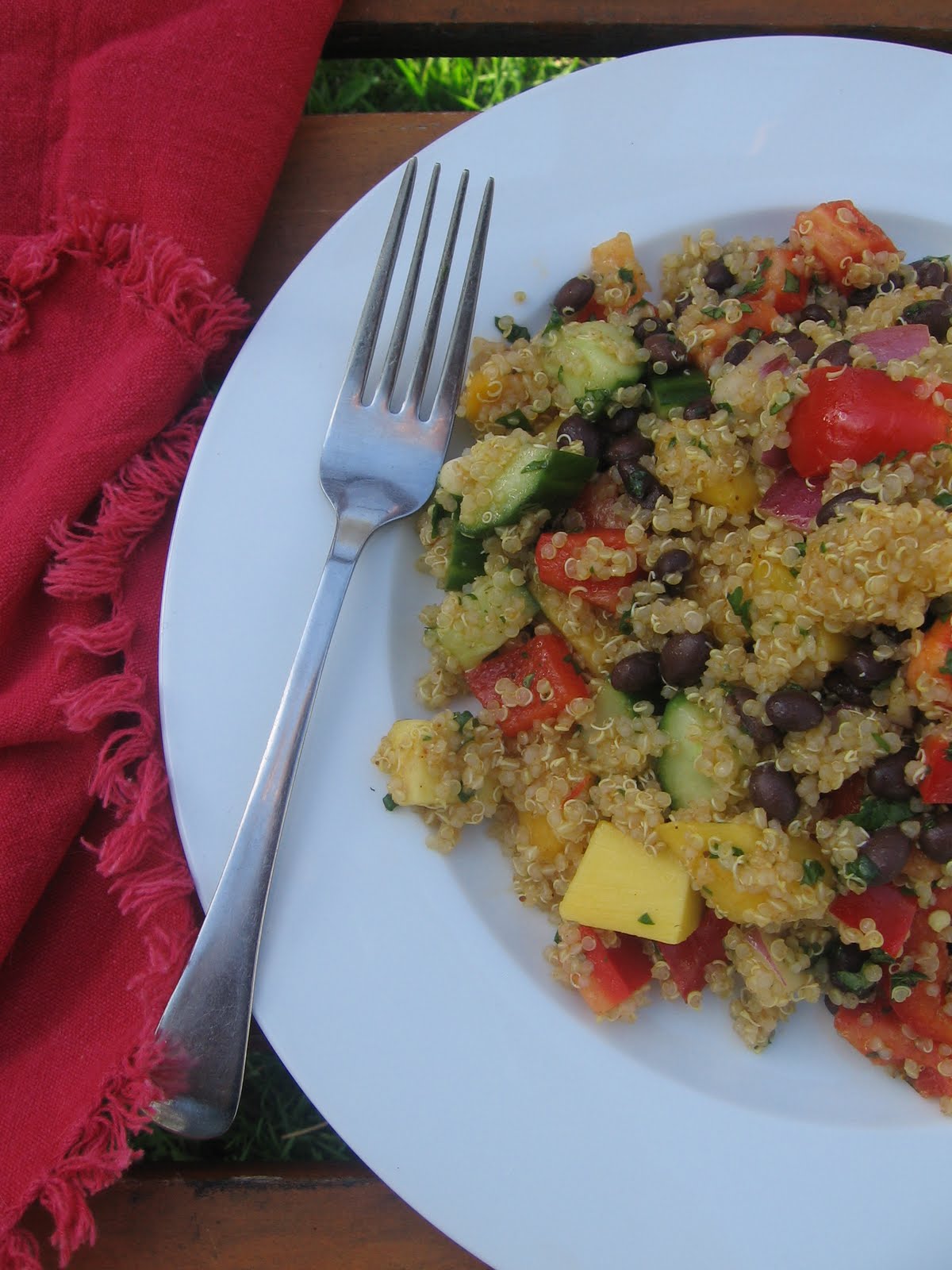 sweetsugarbean Curried Quinoa Salad With Mango and Black Beans