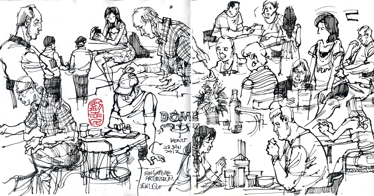 Sketching People Museum Urban Sketchers