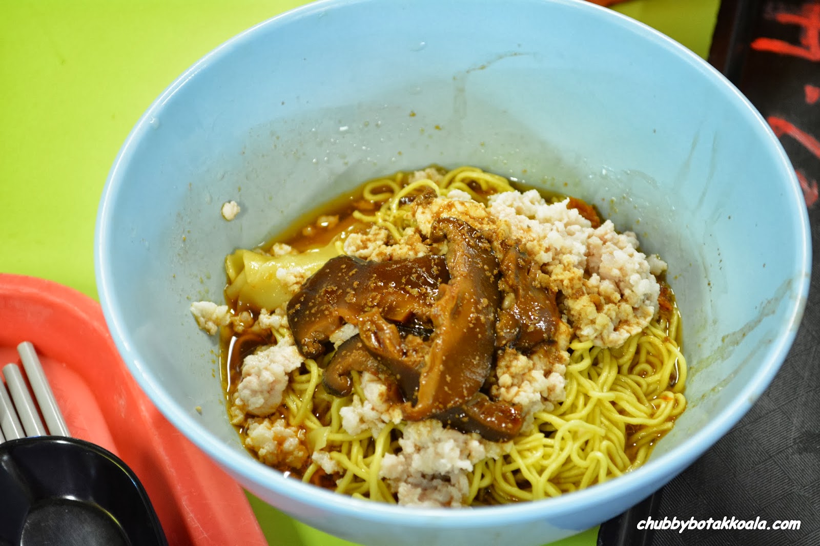 Chubby Botak Koala Singapore Food Blog Travel And Lifestyle Ah Kow Mushroom Minced Pork Mee Legendary Bak Chor Mee