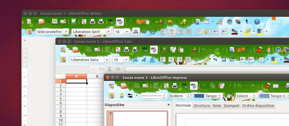 LibreOffice con temi Firefox