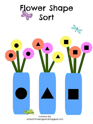 math activities for kids, shape sort free printable