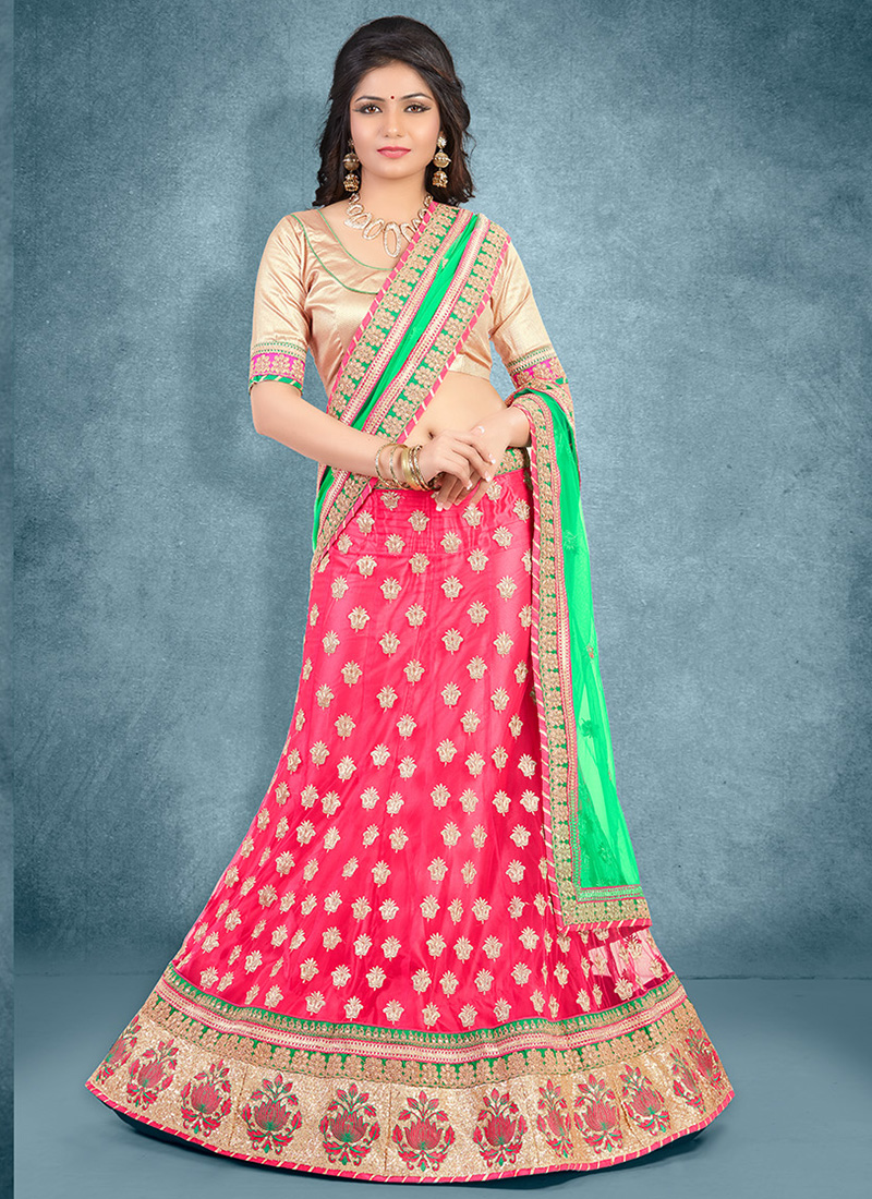Pink Designer Navratri Lehengas