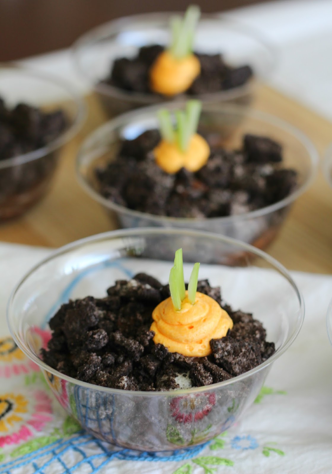 Emmy in her Element No bake carrot pudding pots