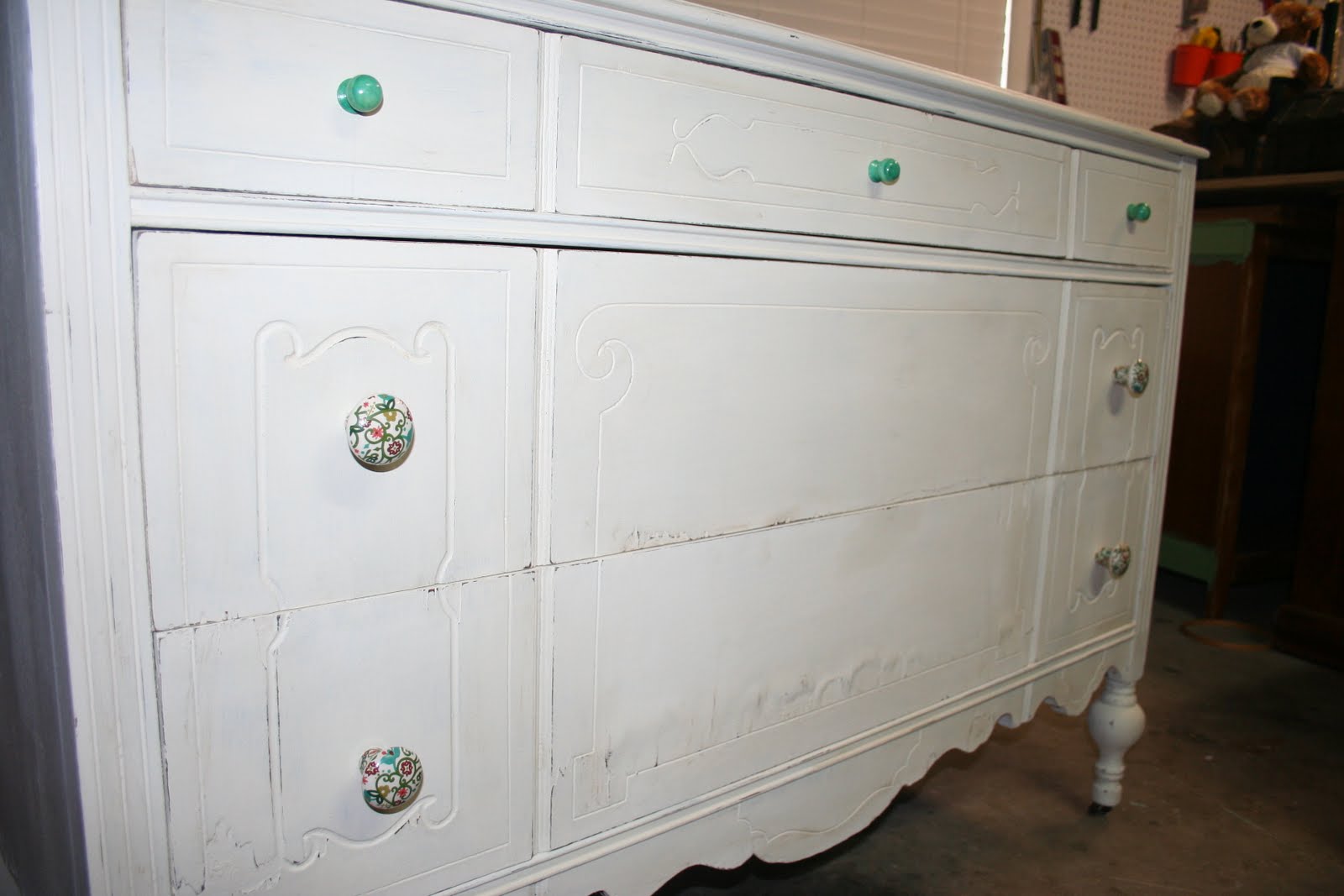 Restoration Chic Chalk Painted Dresser FINISHED!!