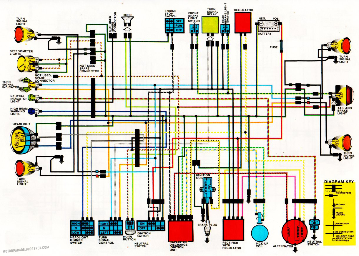 1982 Honda xl500r wiring diagram