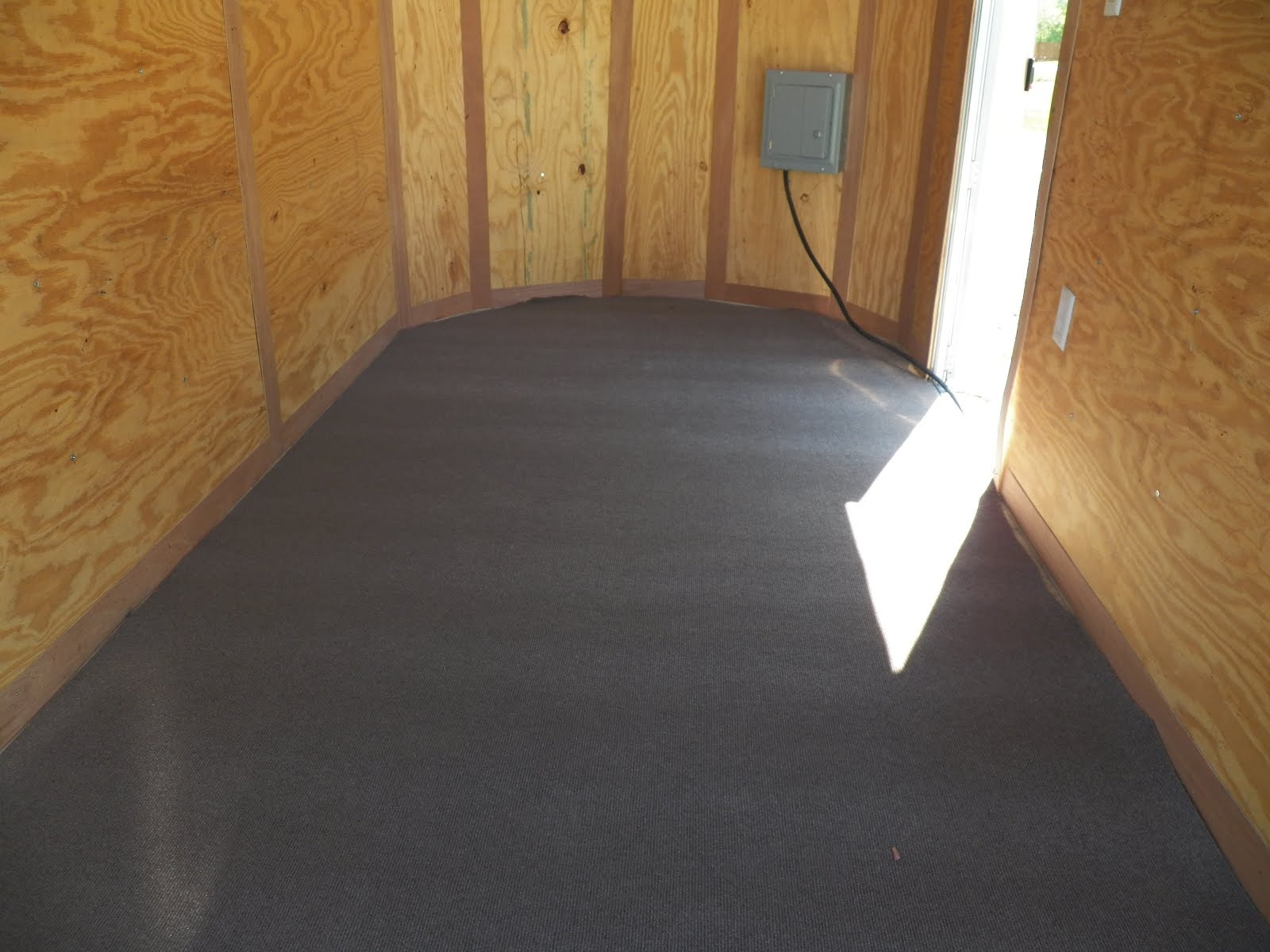 trailer floor carpet outdoor indoor keep around cargo sliding things interior travel stealth rig spent fixed issue