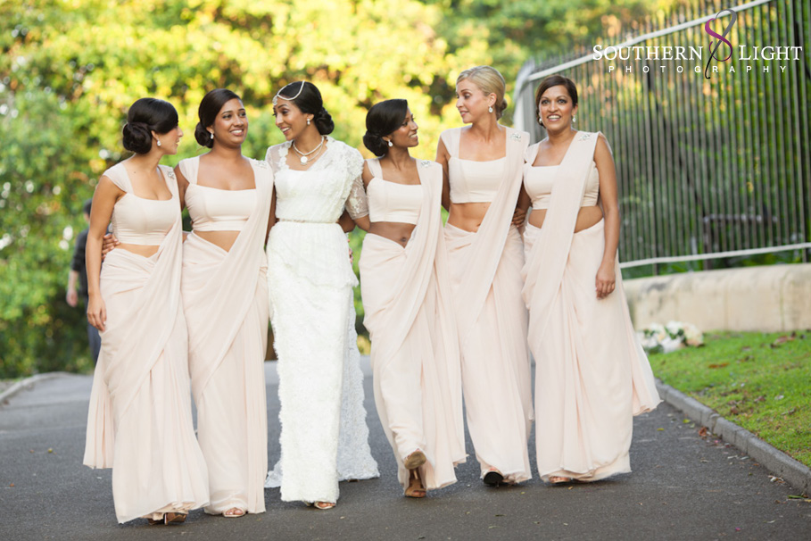 Brides, Bridesmaids & Blooms Saree Bridesmaids Dresses in Various Colors