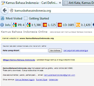 Kamus Bahasa Indonesia Online Kamus Bahasa Indonesia
