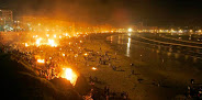 Playa Orzán, Hogueras San Juan, A Coruña