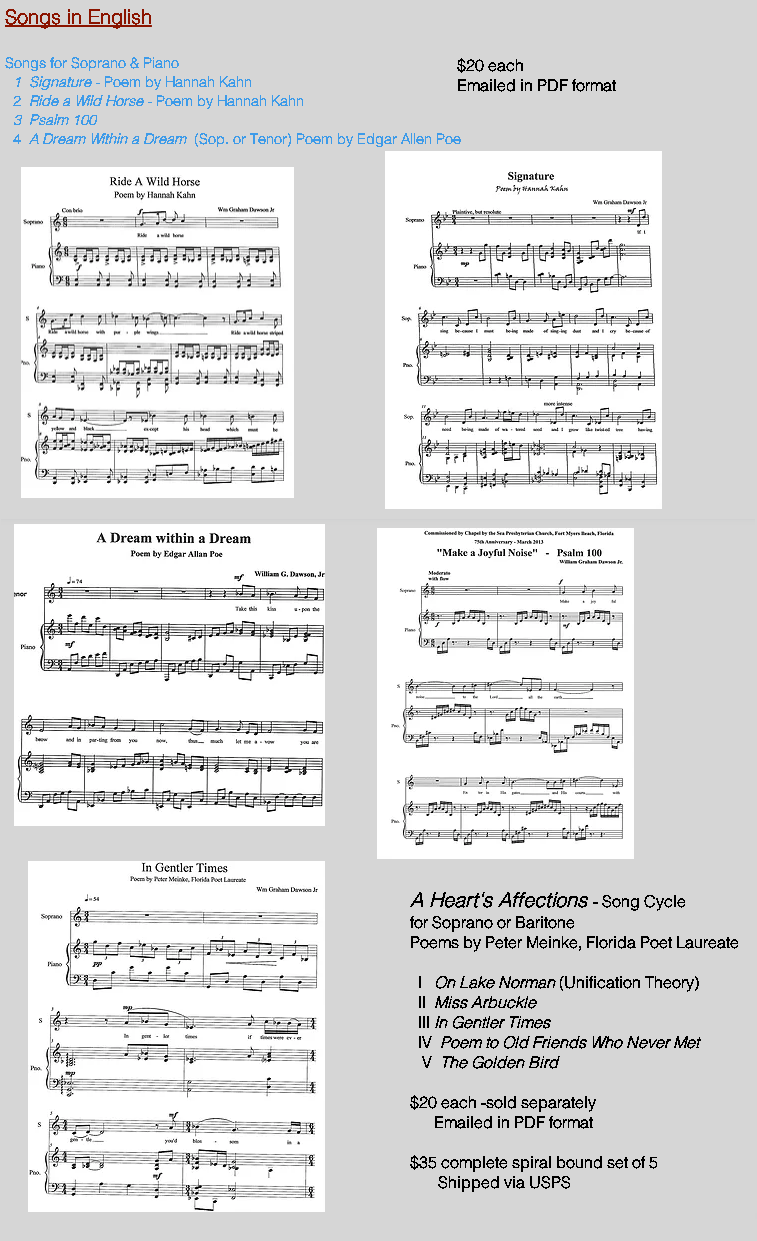 Compositions for Voice ( English )