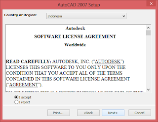 Cara Install AutoCAD 2007 Win8