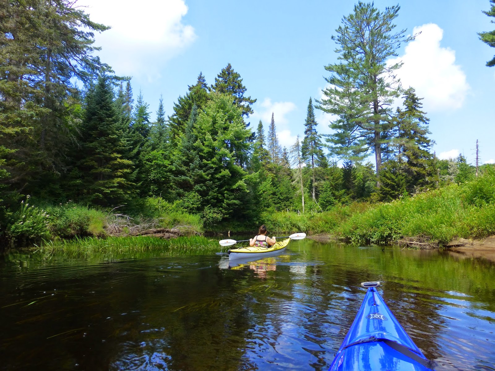 Off on Adventure Kayaking the Jessup River, Lake Pleasant, NY 8/3/14