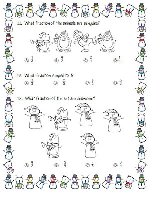 Smiling and Shining in Second Grade: Fraction Freebie