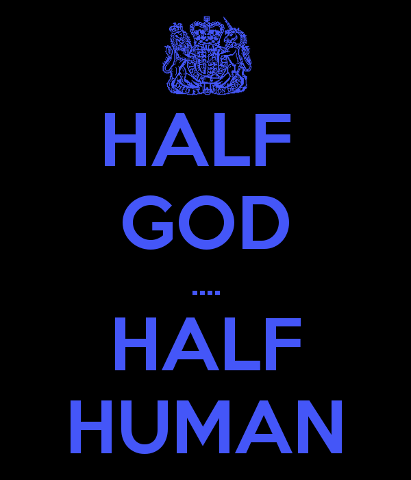 Poseidon Lettertrident Half Humam Half God, What?