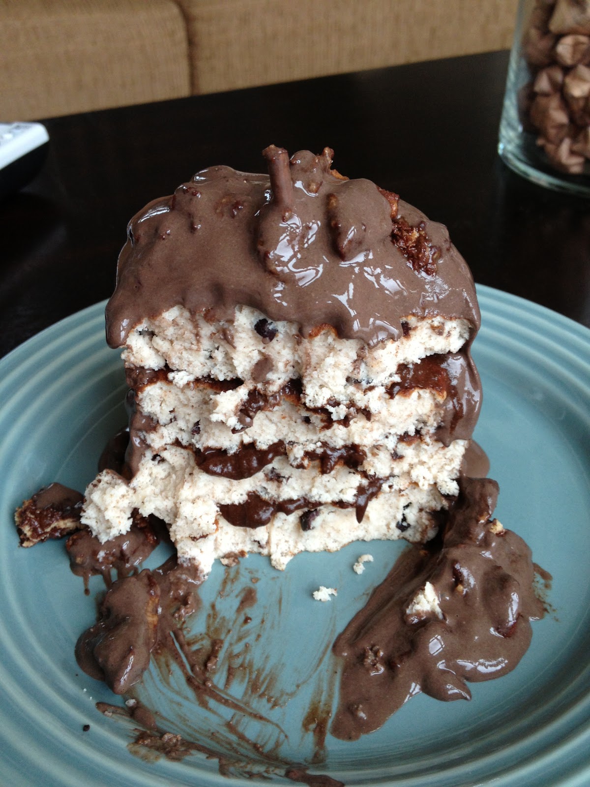 clarkpharm Chocolate Chip Cookie Dough Pancakes