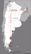 . y Australia.Su parte más ancha se encuentra al norte y se extiende desde . mapa puntos extremos de argentina