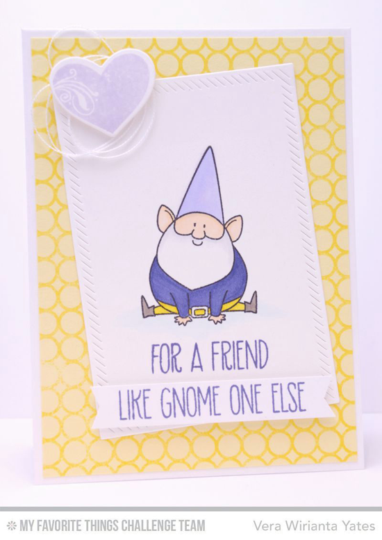 Gnome One Else Card from Vera Wirianta Yates featuring the You Gnome Me stamp set