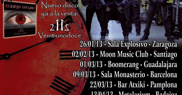 Hijos del Metal: Cuarto Oscuro, fechas de su gira. Hijos del Metal: Cuarto Oscuro, fechas de su gira.