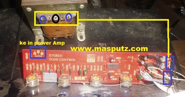 Cara Memasang Tone Control pada Power Amplifier - Masputz.com