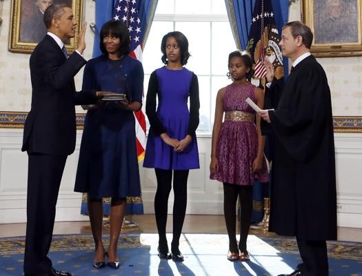 Obama sworn in to second term