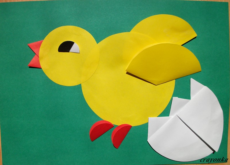 Prace plastyczne - Kolorowe kredki: Wielkanoc - zwierzątka origami płaskie  z kół