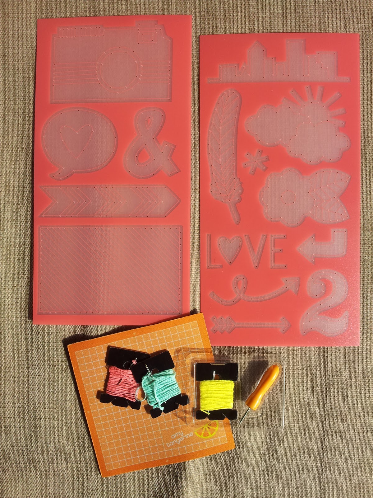 Sarah's Cards Ltd *** Amy Tangerine's Embroidery Stencil Kits