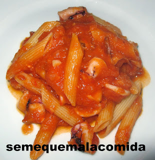 recetas  Pasta+con+salteado+de+calamares