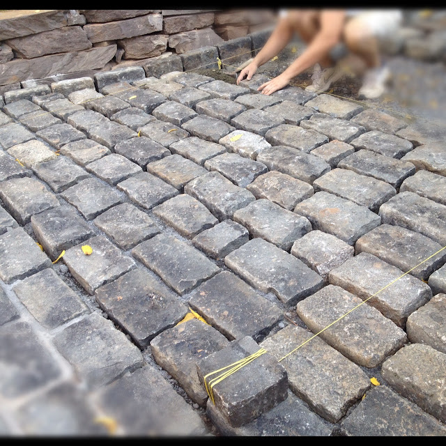High Street Market Driveway Update Cobblestone Apron (Progress)