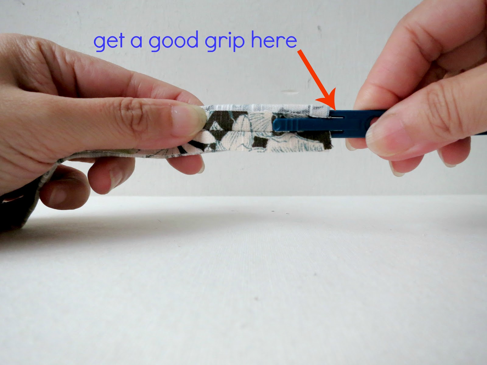 Turning a fabric tube Projects by Jane