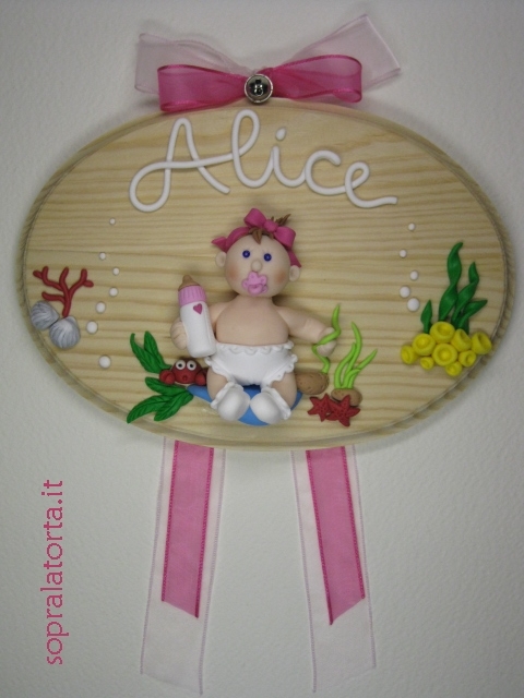 Sopra La Torta Alice E Il Mare