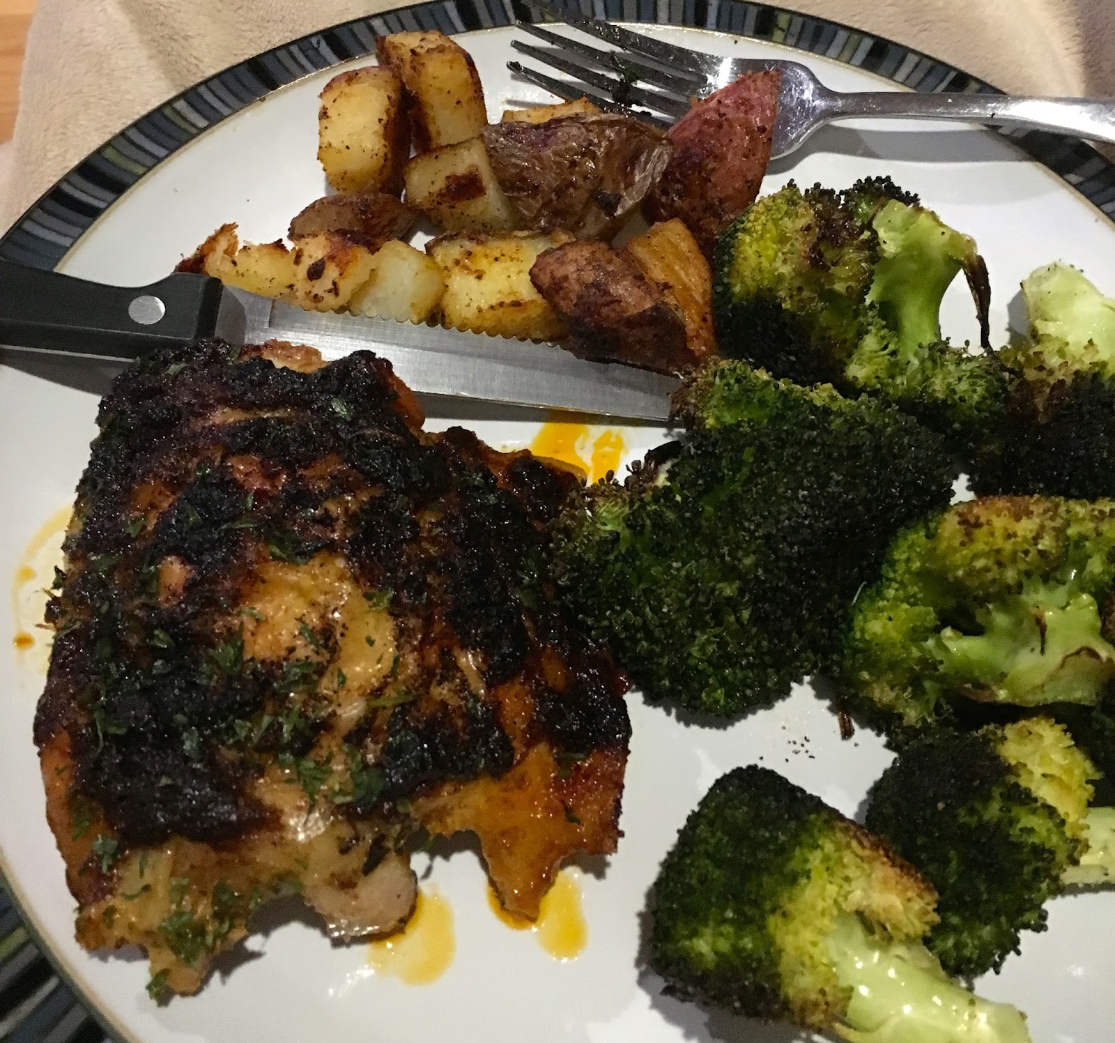 Garlic and Paprika Roasted Chicken Thighs