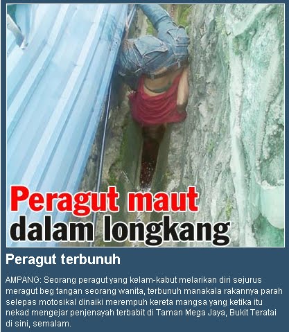 Peragut Terbunuh