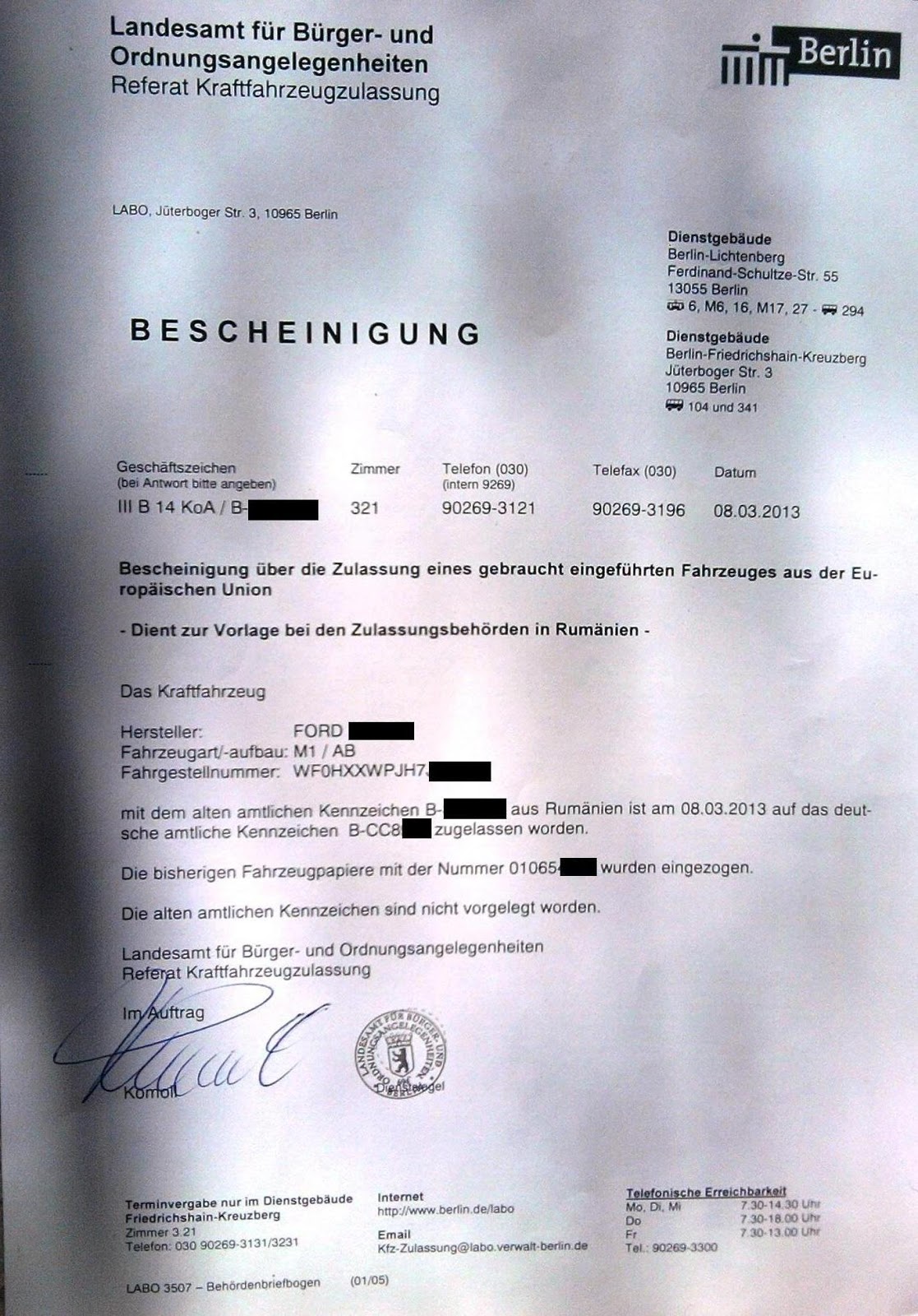 Foreign car registration in Germany