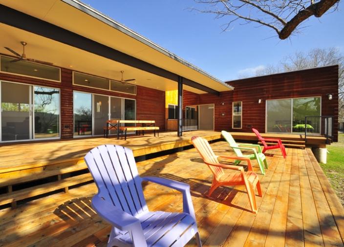 Custom Prefab Modular House With Patinated Metal Facade