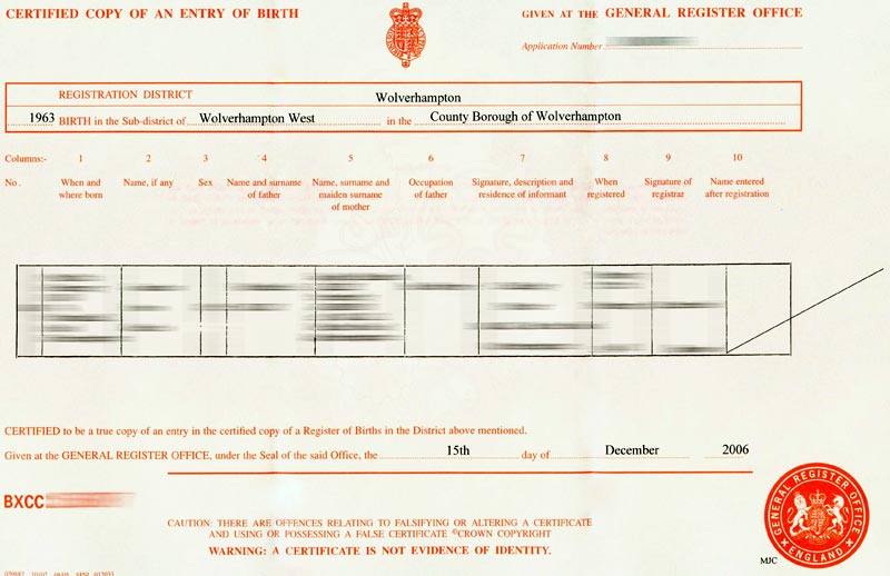 copy of birth certificate copy of birth certificate