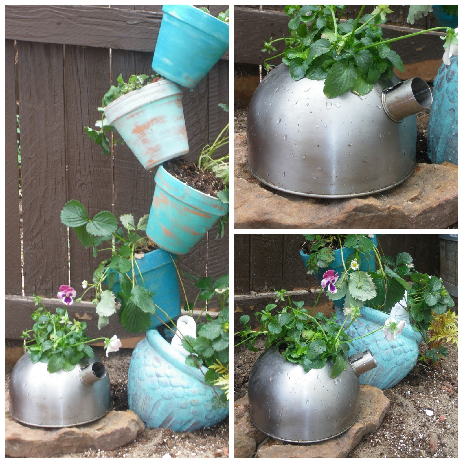 Recycled Kettle to Planter