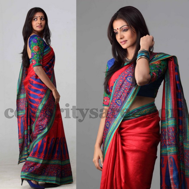 Parvathi Menon Silk Designer Saree